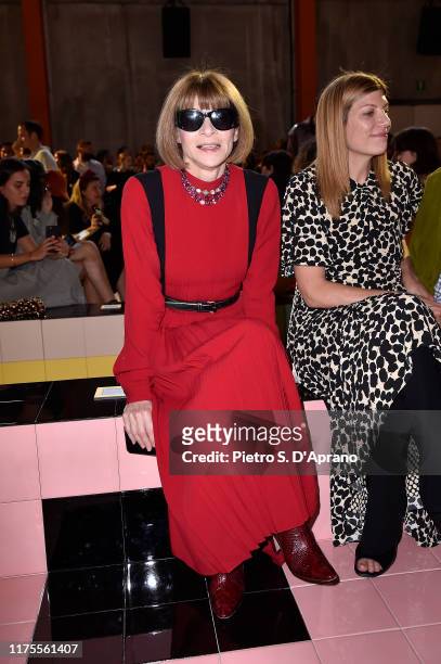 Anna Wintour attends Prada Spring/Summer 2020 Womenswear Fashion Show on September 18, 2019 in Milan, Italy.