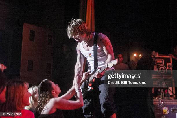 October 5: MANDATORY CREDIT Bill Tompkins/Getty Images Goo Goo Dolls on October 5, 1999 in Telluride.