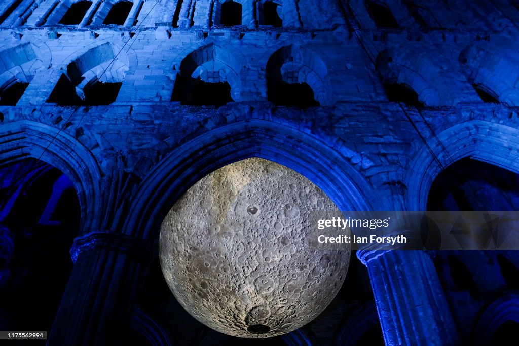 Illuminated Rievaulx Abbey Hosts Museum Of The Moon Artwork