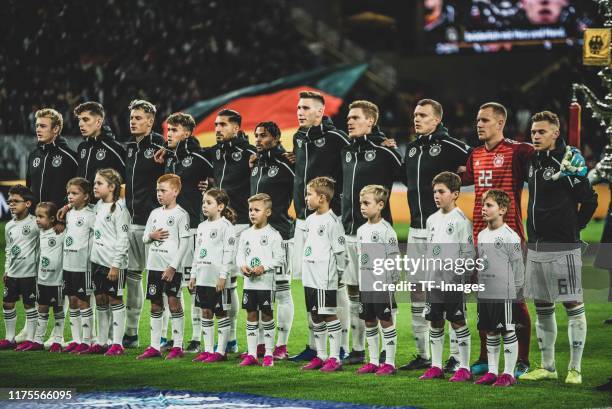 Players of Germany are seen during the International Friendly between Germany and Argentina at Signal Iduna Park on October 09, 2019 in Dortmund,...