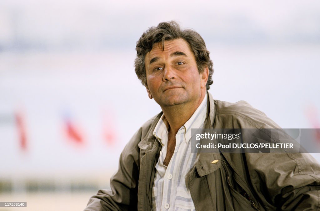 Peter Falk At Cannes Film Festival In 1987