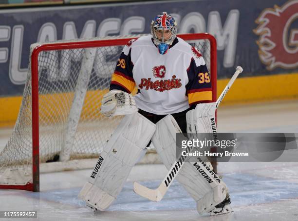 Petr Cech of Guildford Phoenix during the match between Guildford Phoenix and Swindon Wildcats on October 13, 2019 in Guildford, England.