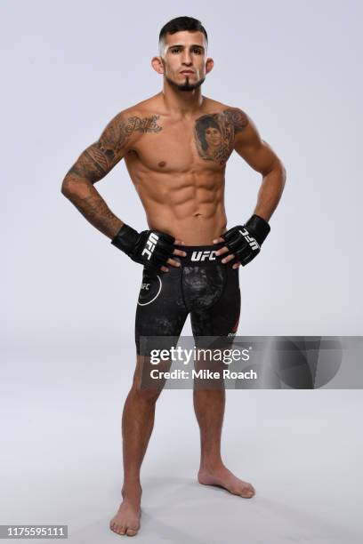 Sergio Pettis poses for a portrait during a UFC photo session on September 18, 2019 in Mexico City, Mexico.