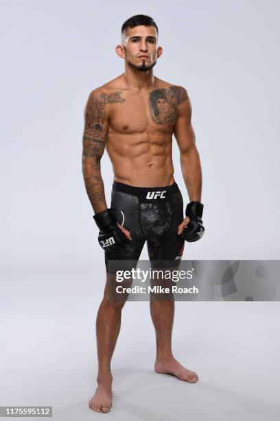 Sergio Pettis poses for a portrait during a UFC photo session on September 18, 2019 in Mexico City, Mexico.