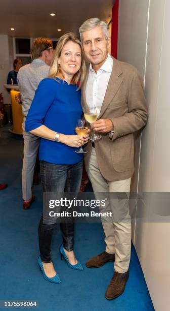 Anna Hartropp and Sir Stuart Rose attend 'The Mix' Charity Dinner At The River Cafe on October 13, 2019 in London, England.