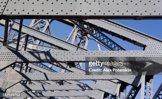Industryal structure: Williamsburg Bridge between Manhattan and Brooklyn