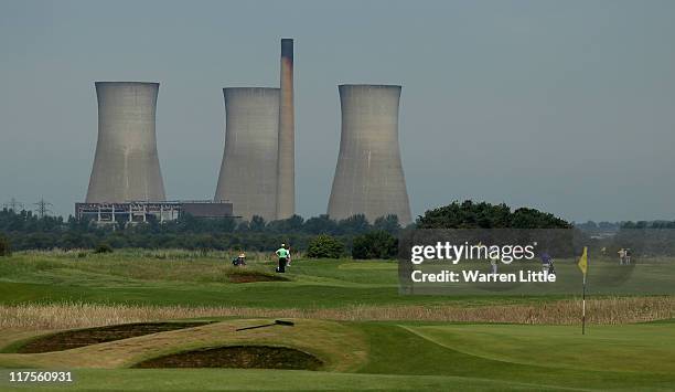 Golfers compete during local qualifying for The Open Championships at Prince's Golf Club on June 28, 2011 in Sandwich, England.