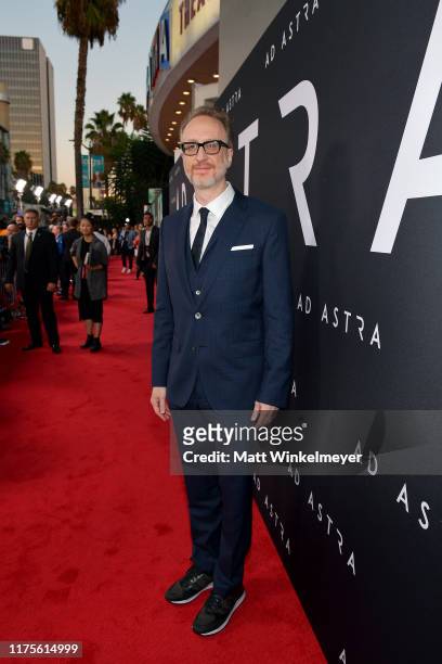 James Gray attends the premiere of 20th Century Fox's "Ad Astra" at The Cinerama Dome on September 18, 2019 in Los Angeles, California.