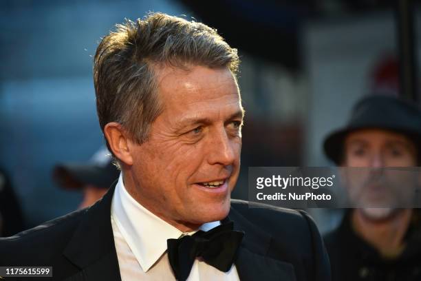 Hugh Grant attends The Irishman International Premiere and Closing Gala during the 63rd BFI London Film Festival at the Odeon Luxe Leicester Square...