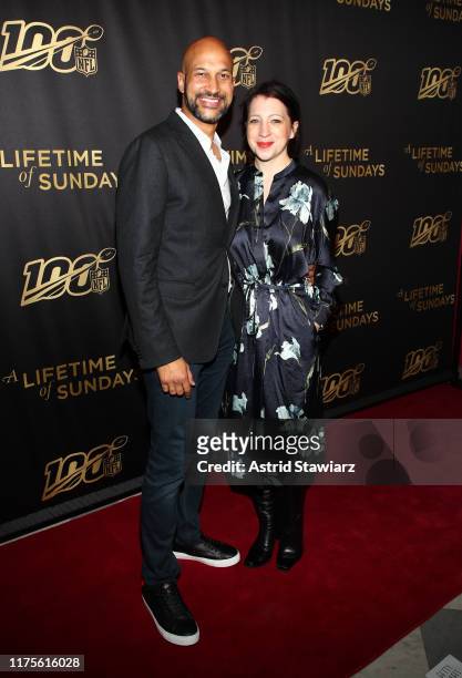 Keegan-Michael Key and Elisa Key attend "A Lifetime Of Sundays" New York Screening at The Paley Center for Media on September 18, 2019 in New York...