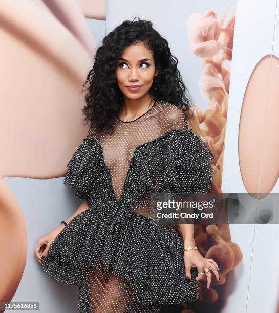 Jhené Aiko attends Jhené Aiko Press Event With Kat Von D Beauty for True Portrait Foundation at 11 Howard on September 18, 2019 in New York City.