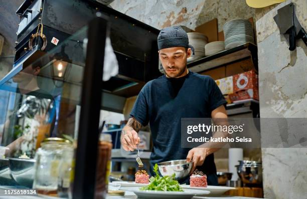 italian food is so much more than just pasta - hair net stock pictures, royalty-free photos & images