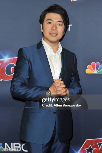 Lang Lang attends the "America's Got Talent" Season 14 Finale red carpet at Dolby Theatre on September 18, 2019 in Hollywood, California.