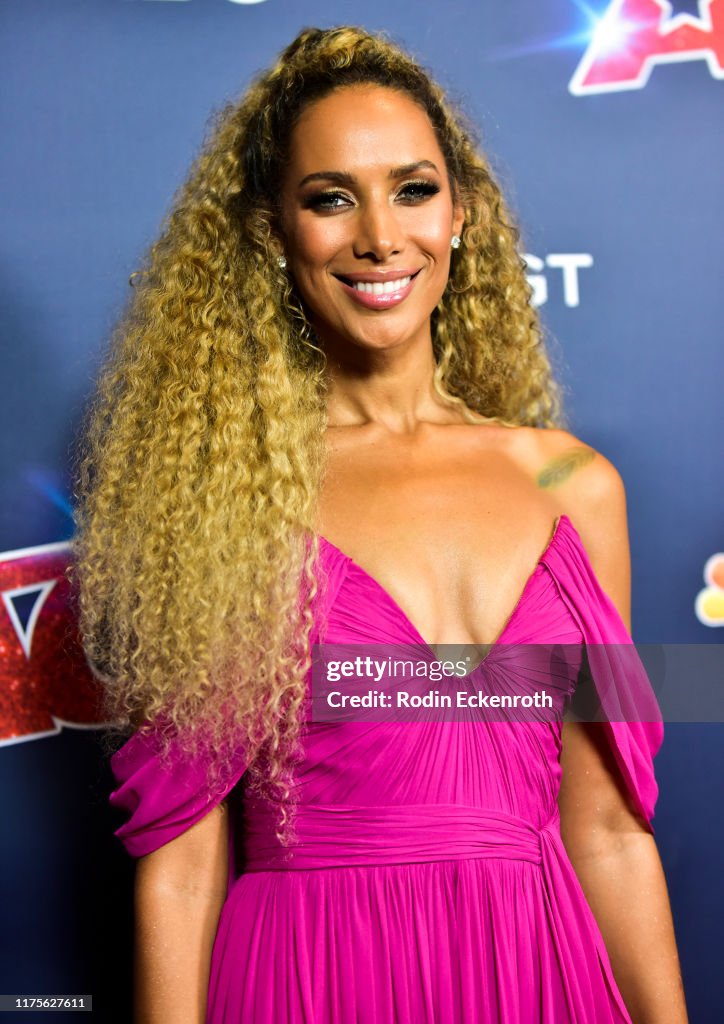 Leona Lewis attends the "America's Got Talent" Season 14 Finale Red