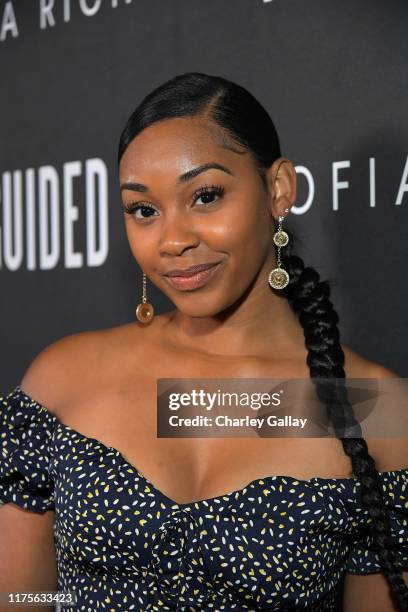 Jasmine Luv attends Sofia Richie x Missguided Launch Party at Bootsy Bellows on September 18, 2019 in West Hollywood, California.