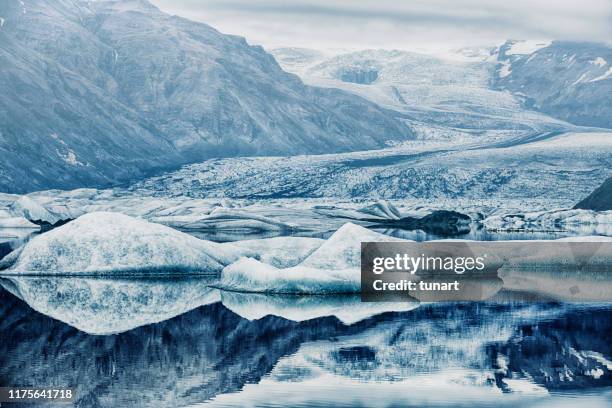 heinabergsjökull glaciär, island - istäcke bildbanksfoton och bilder