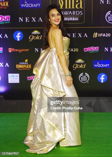 Actress Preeti Zinta attends the 20th IIFA award on September 18, 2019 in Mumbai, India.