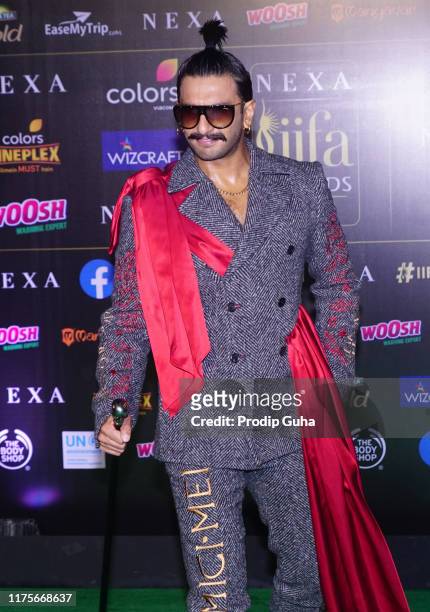 Actor Ranveer Singh attend the 20th IIFA award on September 18, 2019 in Mumbai, India.