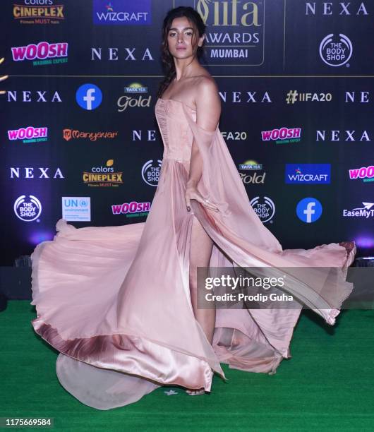 Actress Alia Bhatt attend the 20th IIFA award on September 18, 2019 in Mumbai, India.