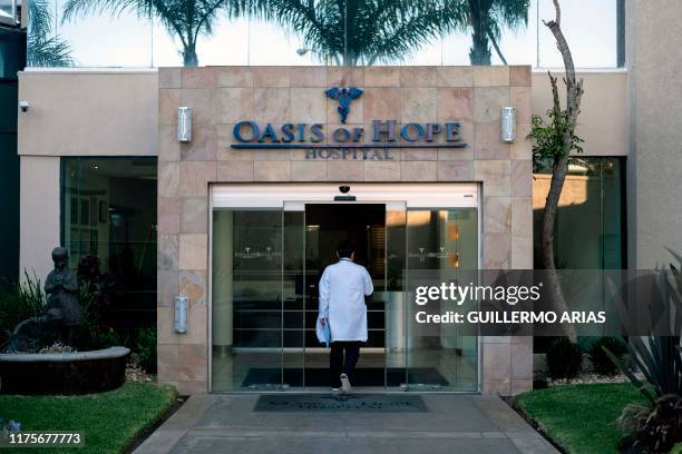 Doctor enters the Hospital Oasis of Hope in Tijuana on October 4 Baja California state, Mexico. - According to Patients Beyond Borders, an estimate...