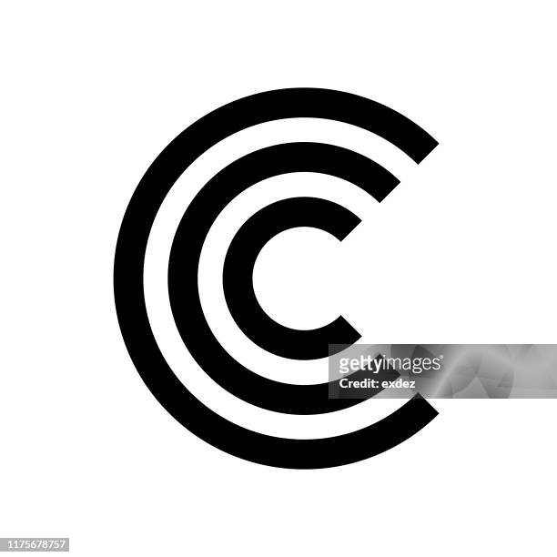 logo shape c - c logo stock illustrations