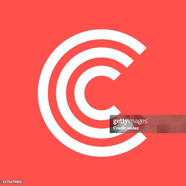 ilustraciones, imágenes clip art, dibujos animados e iconos de stock de forma de logotipo c - letra c