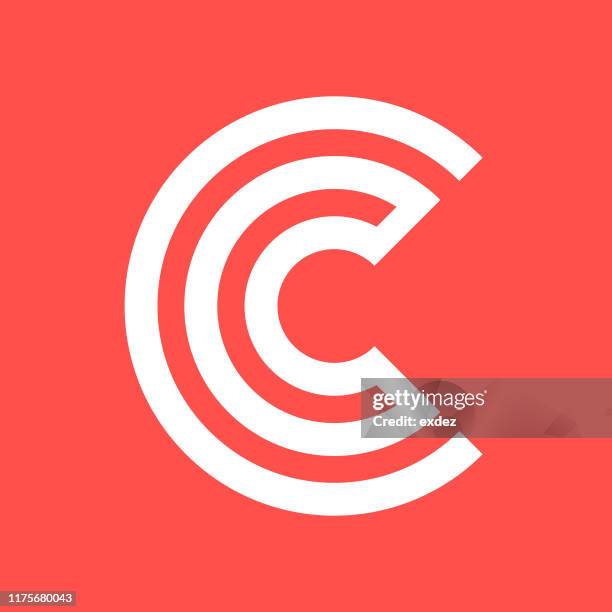logo shape c - c logo stock illustrations
