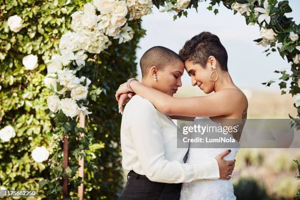 this is a moment they've waited long for - marriage imagens e fotografias de stock