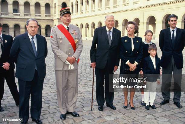 Charles Pasqua, General Forray, Prince Napoleon, Princesse Alix Napoleon, Princesse Caroline Marie Constance Napoleon, Prince Jean-Christophe...