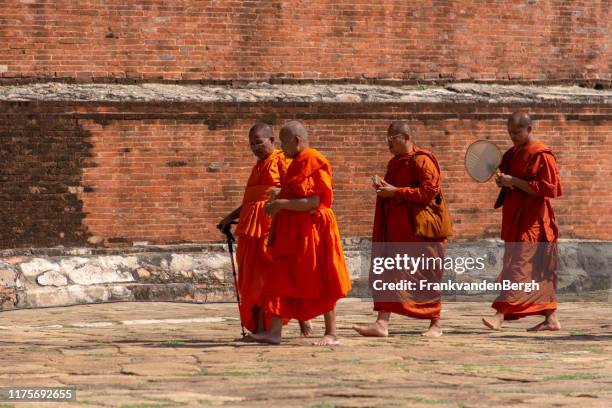 pilgrimage - buddist nun stock pictures, royalty-free photos & images