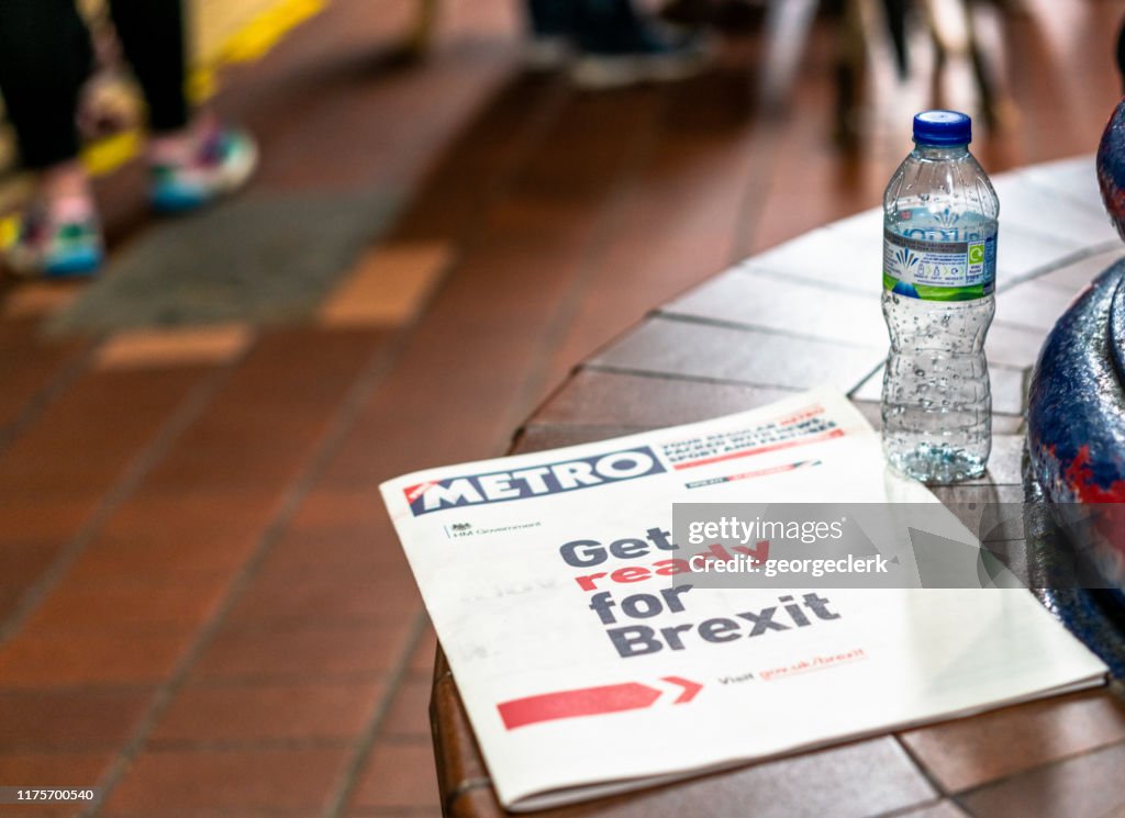 Get ready for Brexit advertisement on Metro newspaper