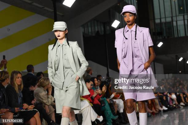 Model walks the runway at the Max Mara show during the Milan Fashion Week Spring/Summer 2020 on September 19, 2019 in Milan, Italy.