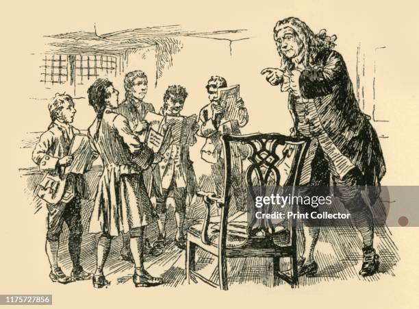 "Did not you say could sing at sight?" - "Yes, sir, but not at FIRST sight!"', . The German composer Handel works on his "Messiah" in 1741: 'detained...