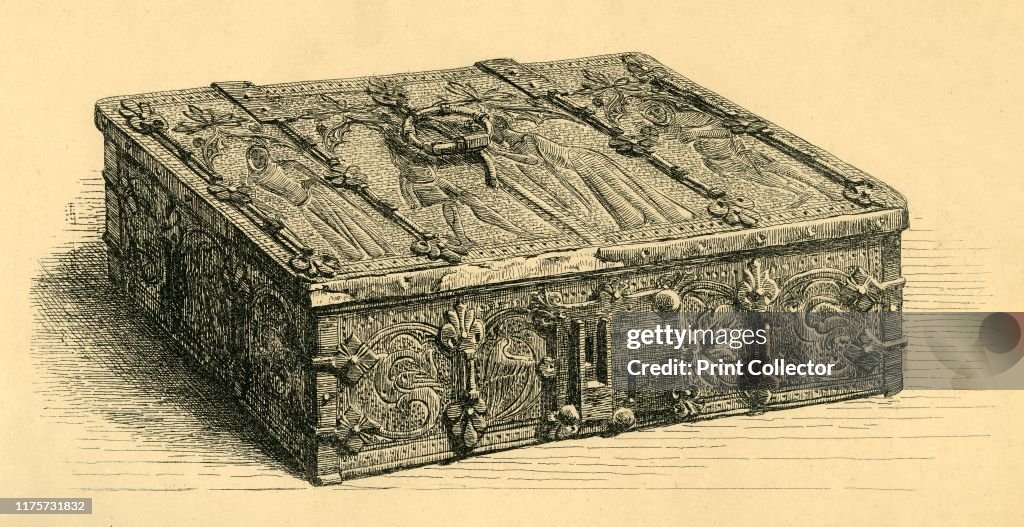 Wood And Leather Casket