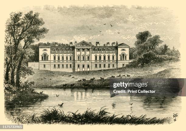 Woburn Abbey - The West Front', 1898. From "Our Own Country, Volume I.". [Cassell and Company, Limited, London, Paris & Melbourne, 1898]. Artist...