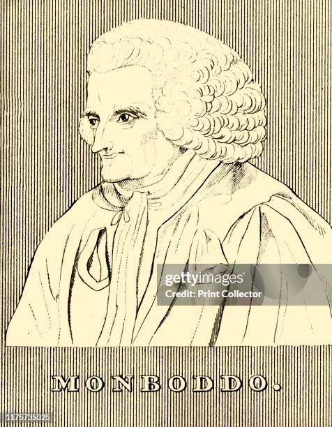 Monboddo', , 1830. James Burnett, Lord Monboddo Scottish judge, scholar of linguistic evolution, philosopher and deist. From "Biographical...