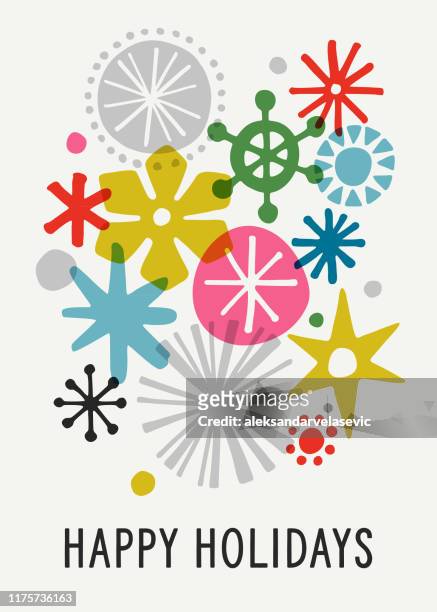 moderne grafik schneeflocke urlaub hintergrund - snowflake pattern stock-grafiken, -clipart, -cartoons und -symbole