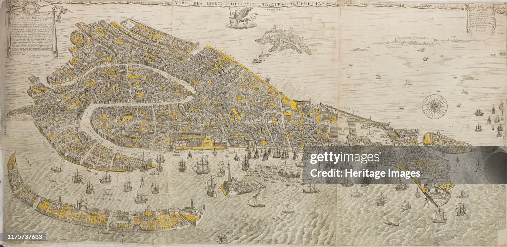 Vero E Real Disegno Della Inclita Cita Di Venetia. (Panorama Of Venice)