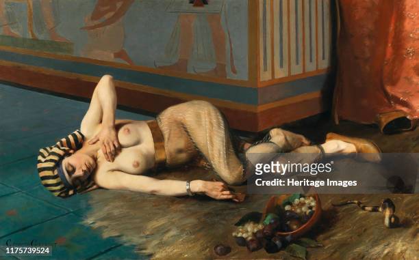 The Death of Cleopatra, 1884. Private Collection. Artist Girardot, Georges Marie Julien .
