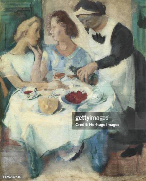 Café La Rotonde. Private Collection. Artist Yakovlev, Alexander Yevgenyevich .