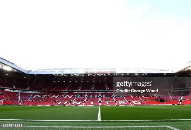 General view inside the stadium prior to the UEFA Europa League group L match between Manchester United and FK Astana at Old Trafford on September...