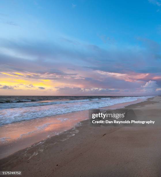 beachfront seascape - amelia island stock pictures, royalty-free photos & images