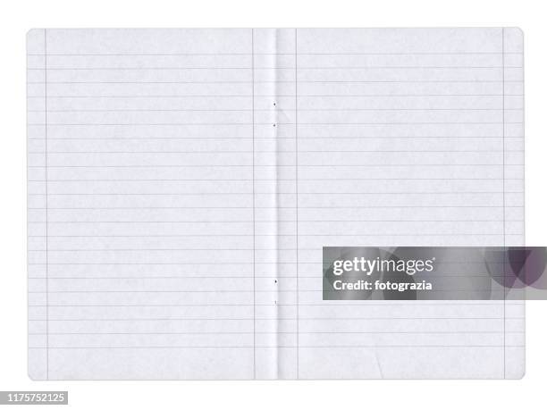 notebook lined pages - lijntjespapier stockfoto's en -beelden