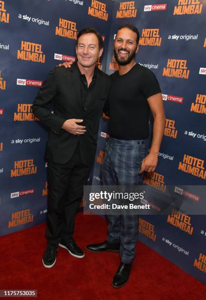 Jason Isaacs and Shazad Latif attend a Gala Screening of "Hotel Mumbai" at The Electric Cinema, on September 19, 2019 in London, England.