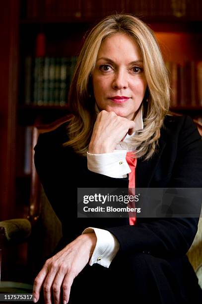 Maria Emma Mejia, secretary-general of the Union of South American Nations , poses for a portrait in Bogota, Colombia, on Wednesday, June 15, 2011....