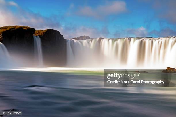 godafoss waterfall in iceland - akureyri iceland stock-fotos und bilder