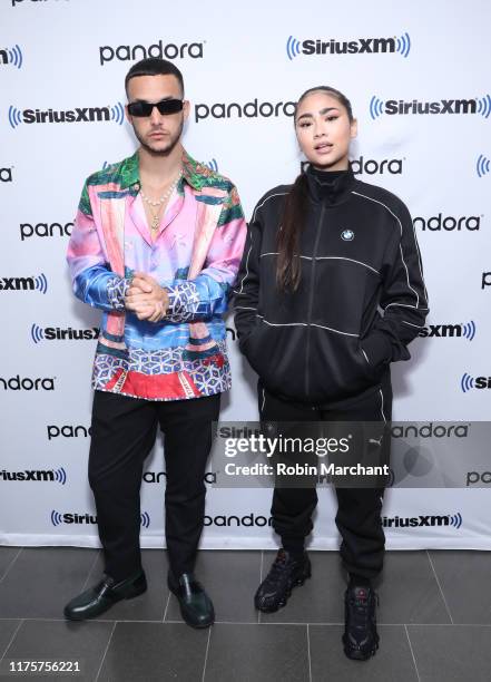 Tangana and Paloma Mami visit at SiriusXM Studios on September 19, 2019 in New York City.