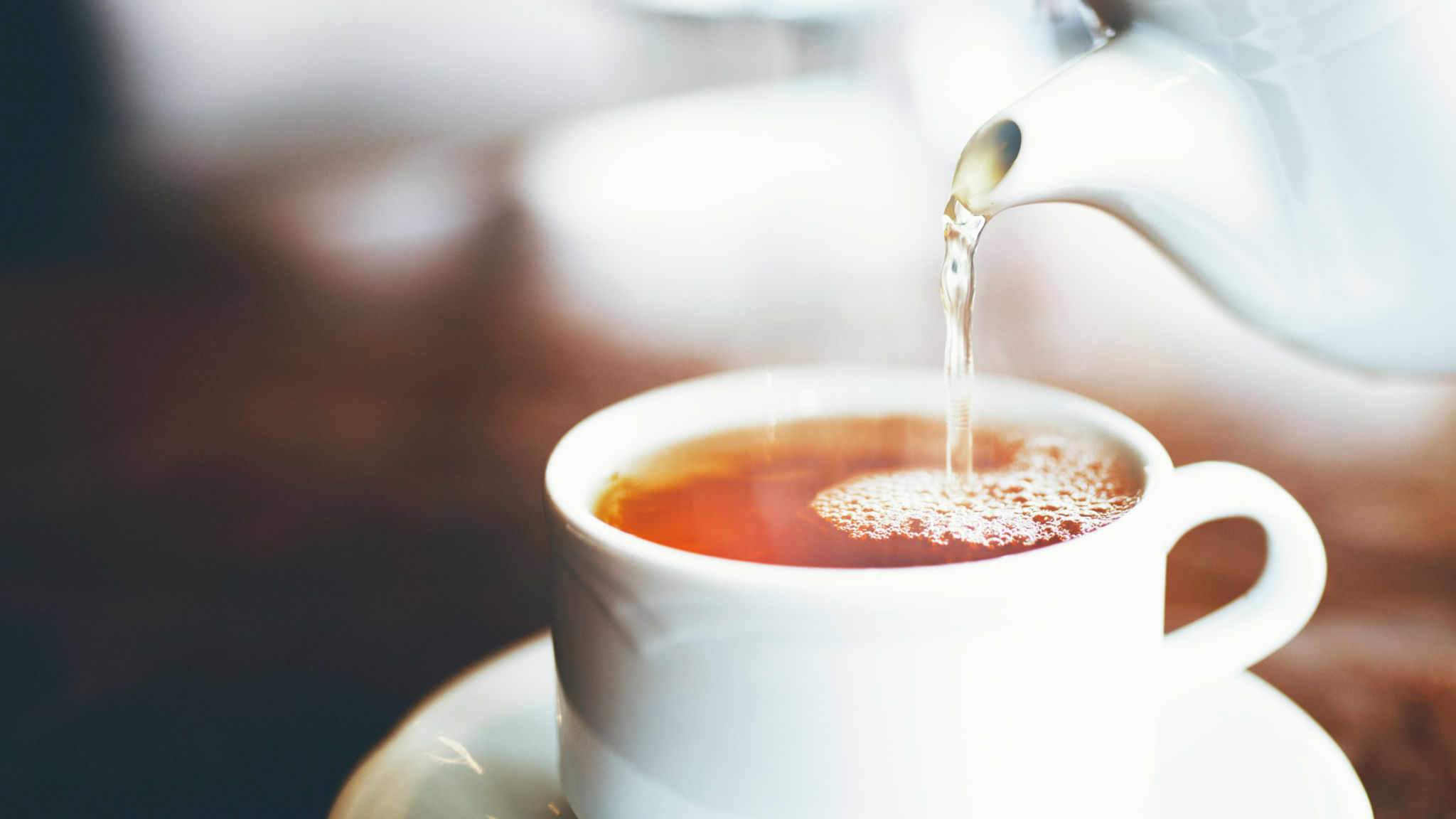 pouring tea