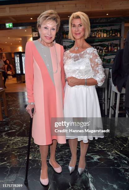 Antje-Katrin Kuehnemann and Brigitte Mohn attend the 3. Dinner Royal at the Gruenwalder Einkehr on September 19, 2019 in Munich, Germany.