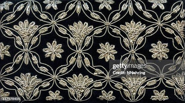 metal thread embroidery - broderi bildbanksfoton och bilder